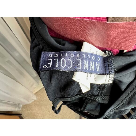 Ann cole one piece swimsuit high neck sheer stripe - Picture 7 of 9